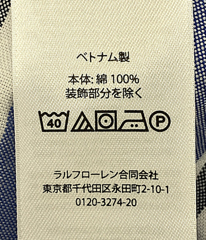 美品 POLO RALPH LAUREN 半袖シャツ クラシックフィット ストライプド オックスフォード メンズ SIZE S ポロ・ラルフローレン