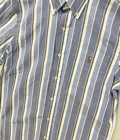 美品 POLO RALPH LAUREN 半袖シャツ クラシックフィット ストライプド オックスフォード メンズ SIZE S ポロ・ラルフローレン