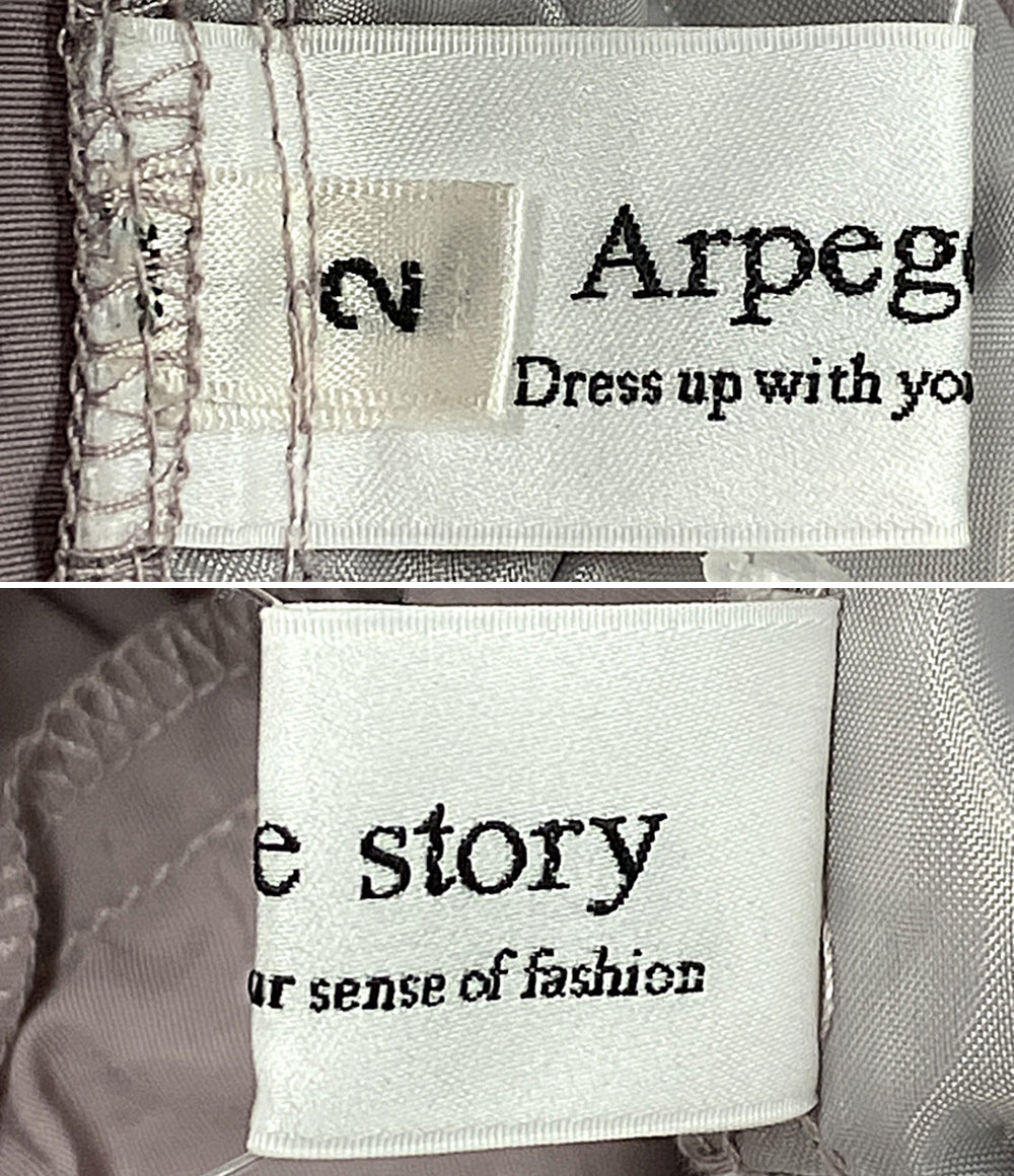 美品 Arpege story アルページュストーリー パラシュートパンツ パープル レディース SIZE 2