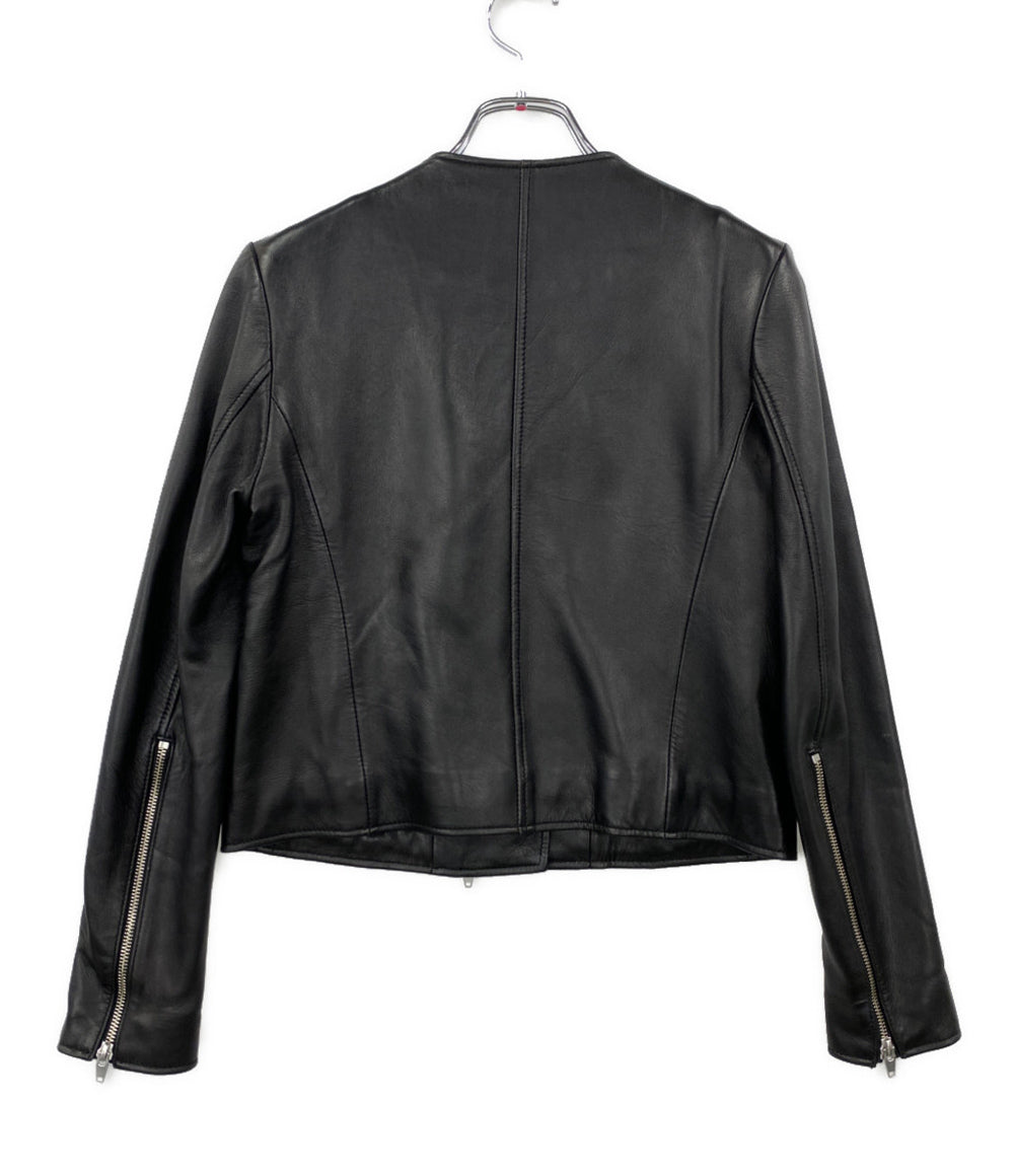 LE CIEL BLEU ルシェルブルー ラムレザージャケット レディース SIZE 36