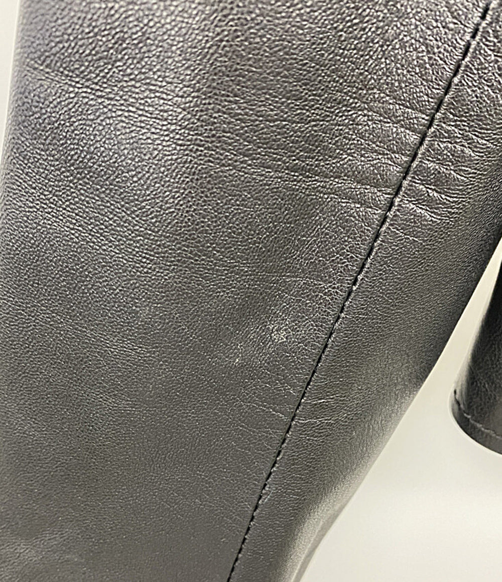 LE CIEL BLEU ルシェルブルー ラムレザージャケット レディース SIZE 36