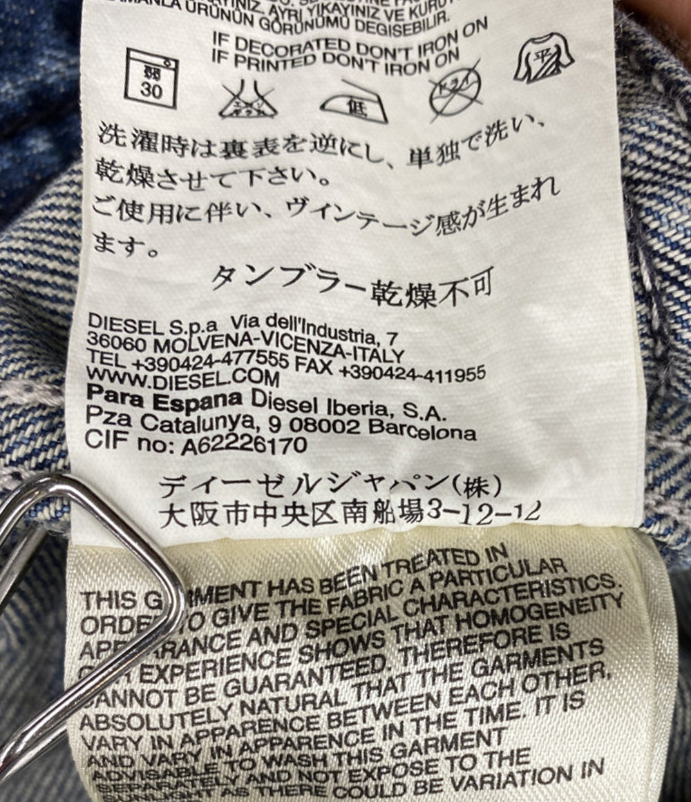 DIESEL デニムジャケット 3スター 刺繍 メンズ SIZE M ディーゼル