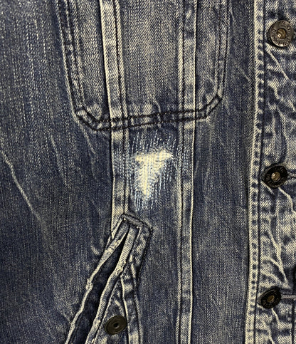 DIESEL デニムジャケット 3スター 刺繍 メンズ SIZE M ディーゼル
