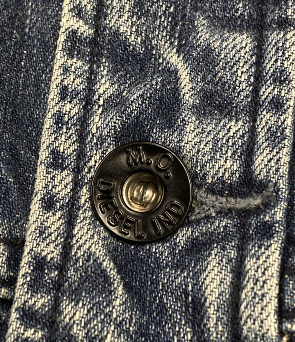DIESEL デニムジャケット 3スター 刺繍 メンズ SIZE M ディーゼル
