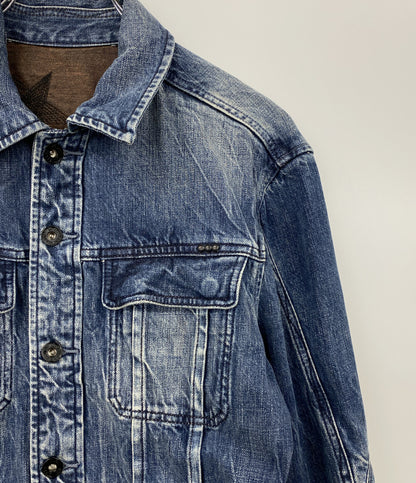 DIESEL デニムジャケット 3スター 刺繍 メンズ SIZE M ディーゼル