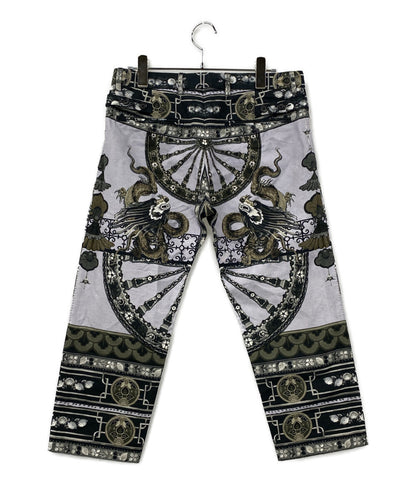 DOLCE&GABBANA パンツ バロック コットンリネン ステッチ メンズ SIZE 44 ドルチェアンドガッバーナ