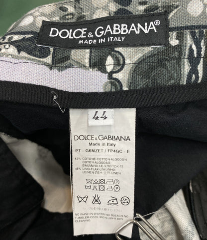 DOLCE&GABBANA パンツ バロック コットンリネン ステッチ メンズ SIZE 44 ドルチェアンドガッバーナ