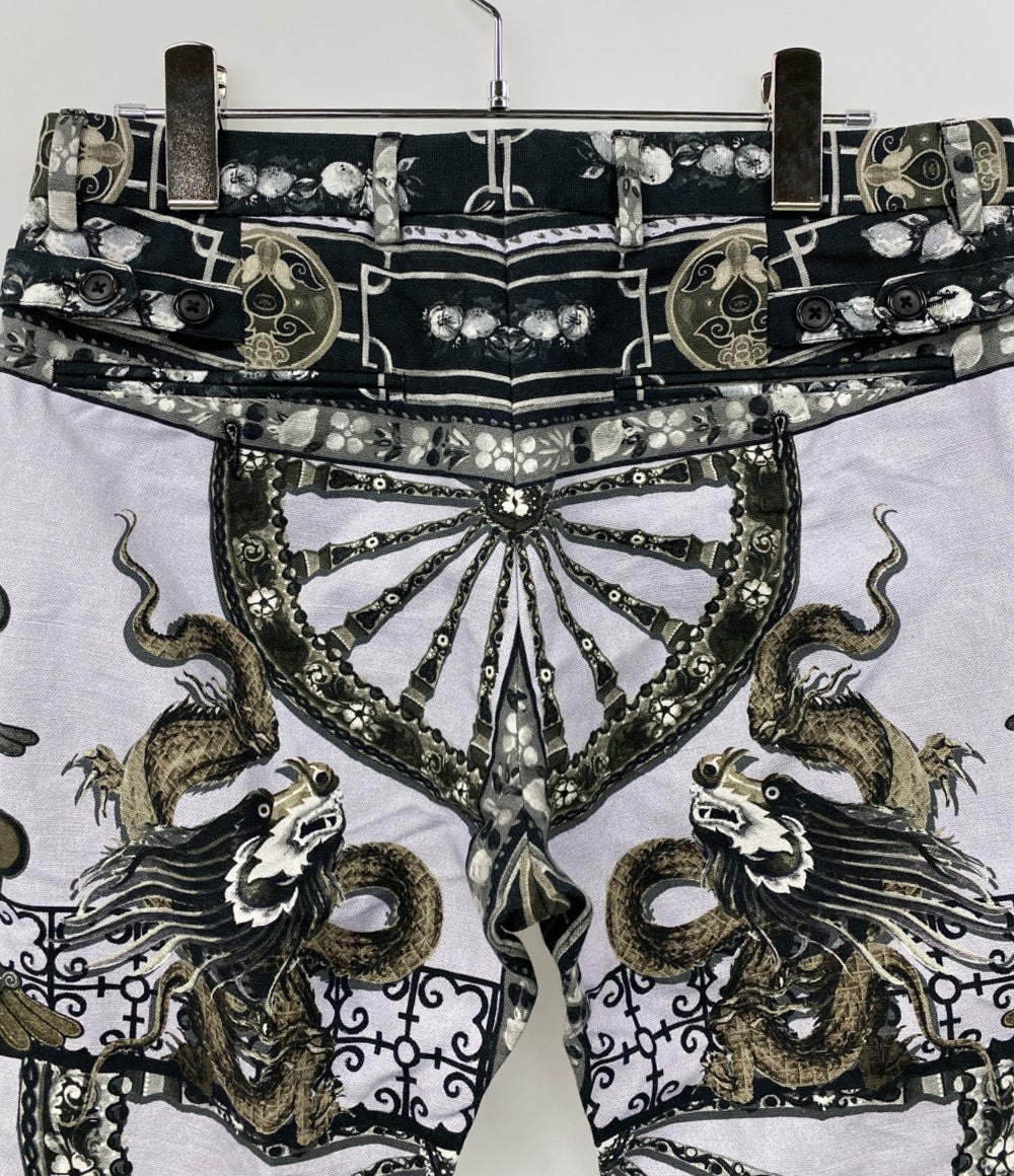 DOLCE&GABBANA パンツ バロック コットンリネン ステッチ メンズ SIZE 44 ドルチェアンドガッバーナ