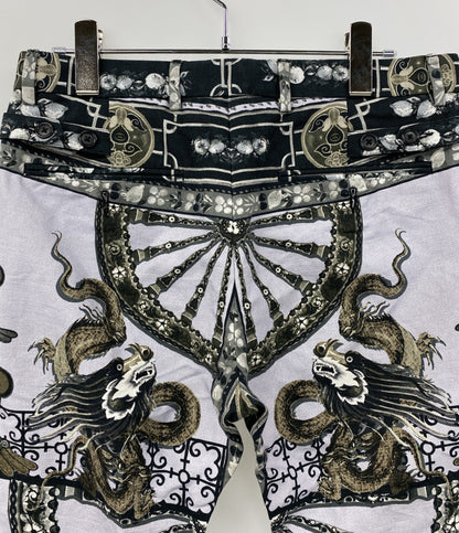 DOLCE&GABBANA パンツ バロック コットンリネン ステッチ メンズ SIZE 44 ドルチェアンドガッバーナ