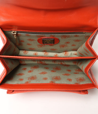 JAMIN PUECH ショルダーバッグ レザー オレンジ レディース ジャマンピュエッシュ