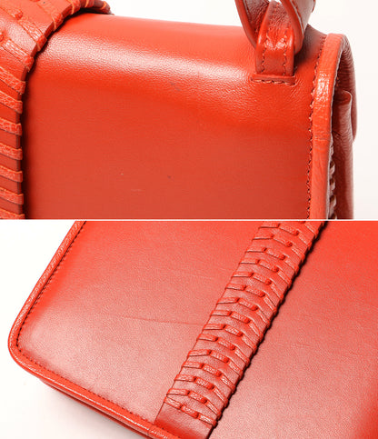 JAMIN PUECH ショルダーバッグ レザー オレンジ レディース ジャマンピュエッシュ