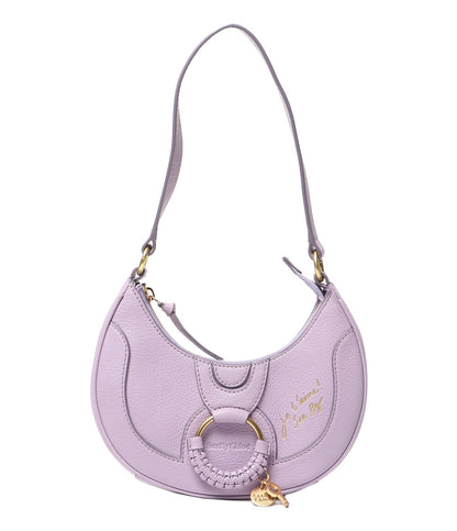 美品 SEE BY Chloe ショルダーバッグ Hana ハーフムーン ワンショル ライラック レディース シーバイクロエ