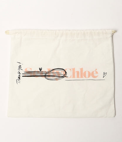 美品 SEE BY Chloe ショルダーバッグ Hana ハーフムーン ワンショル ライラック レディース シーバイクロエ