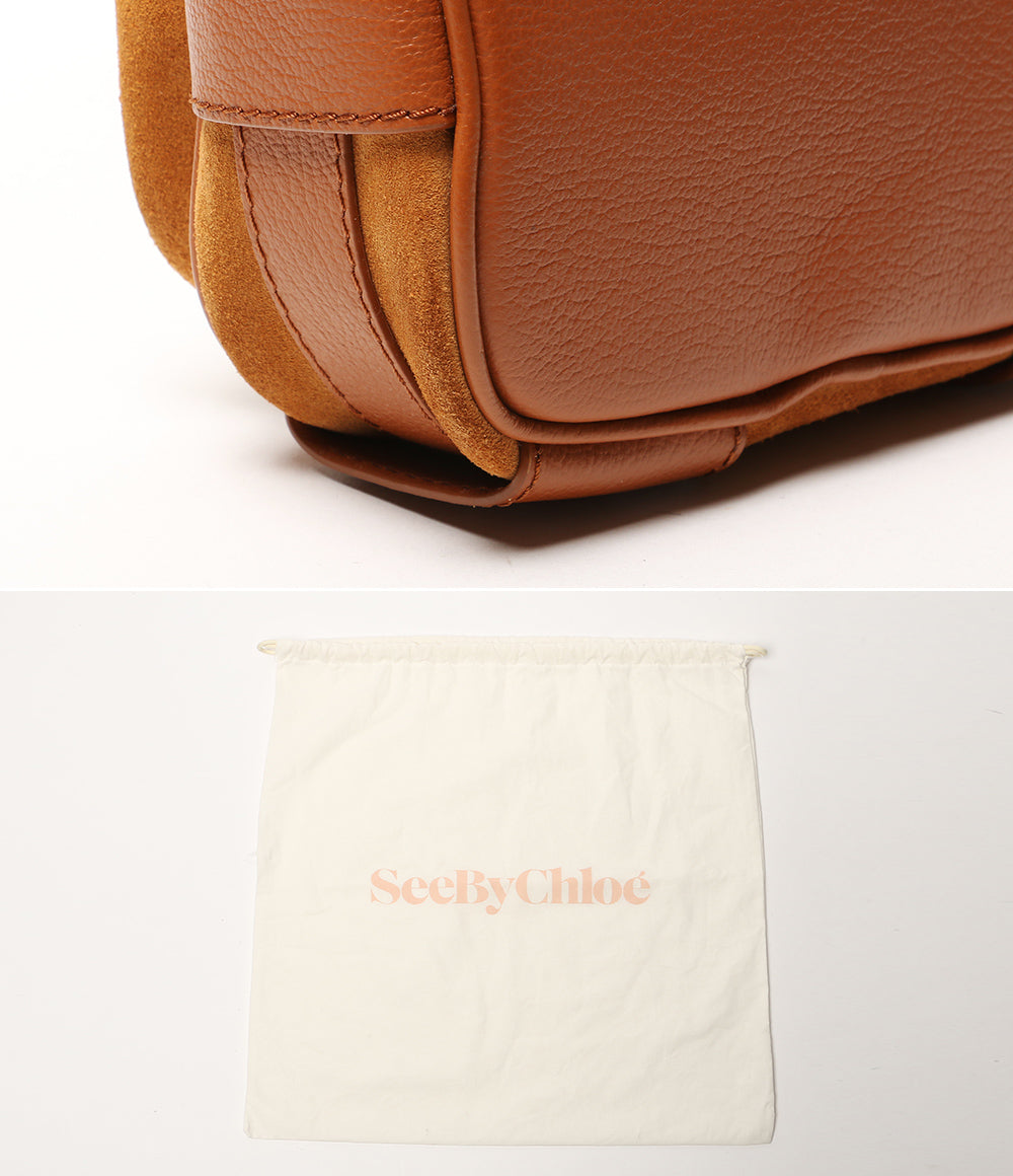 SEE BY Chloe ショルダーバッグ hana カメラバッグ ブラウン スウェード レディース シーバイクロエ