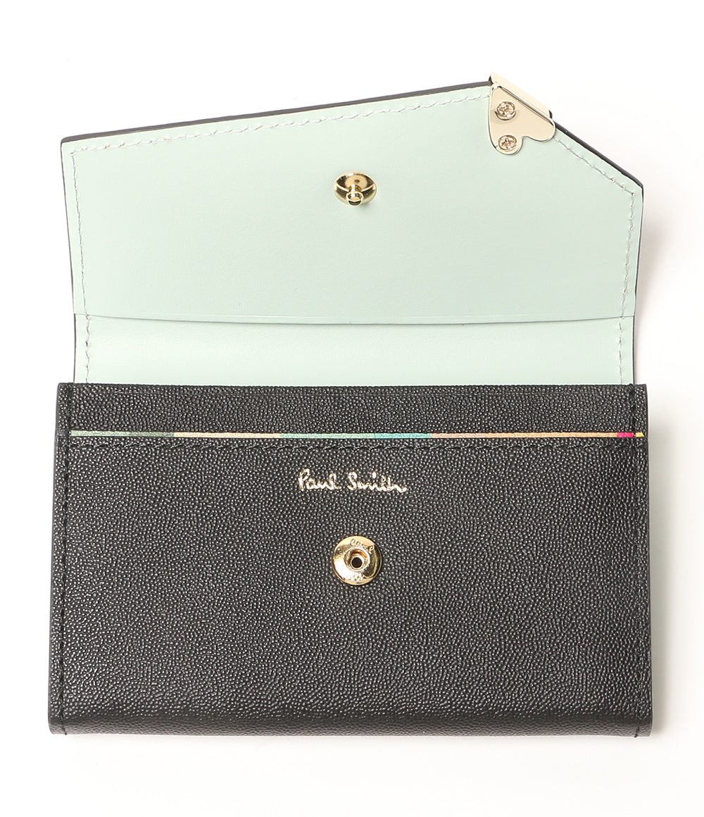 美品 paul smith 名刺入れ ラブレター ブラック W092CA レディース ポール・スミス