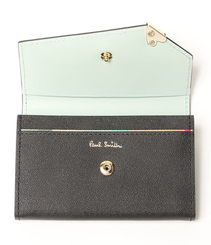 美品 paul smith 名刺入れ ラブレター ブラック W092CA レディース ポール・スミス
