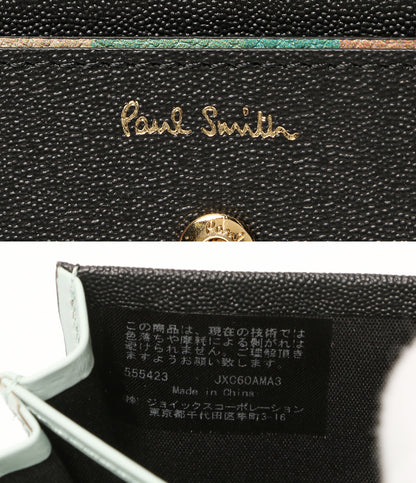 美品 paul smith 名刺入れ ラブレター ブラック W092CA レディース ポール・スミス