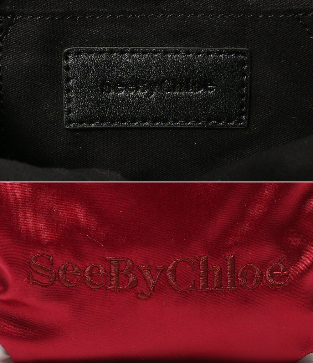 SEE BY Chloe Tilly サテンショルダーバッグ ボルドー レディース シーバイクロエ