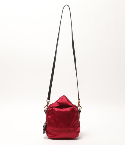SEE BY Chloe Tilly サテンショルダーバッグ ボルドー レディース シーバイクロエ