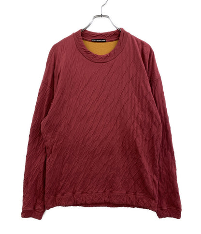 ISSEY MIYAKE MEN 長袖Ｔシャツ ME01JK043 臙脂 シワ加工 メンズ SIZE 3 イッセイミヤケ メン
