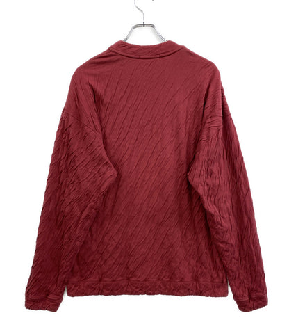 ISSEY MIYAKE MEN 長袖Ｔシャツ ME01JK043 臙脂 シワ加工 メンズ SIZE 3 イッセイミヤケ メン