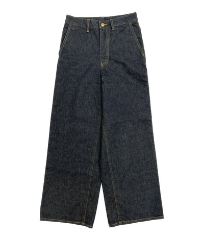 PAL'LAS PALACE 13.5ozストレッチワイドデニムパンツ インディゴ レディース SIZE 2 パラスパレス