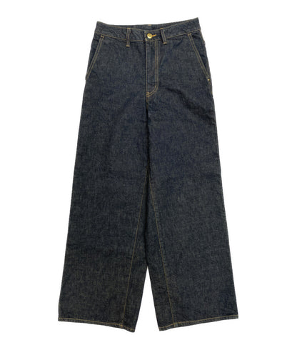 PAL'LAS PALACE 13.5ozストレッチワイドデニムパンツ インディゴ レディース SIZE 2 パラスパレス