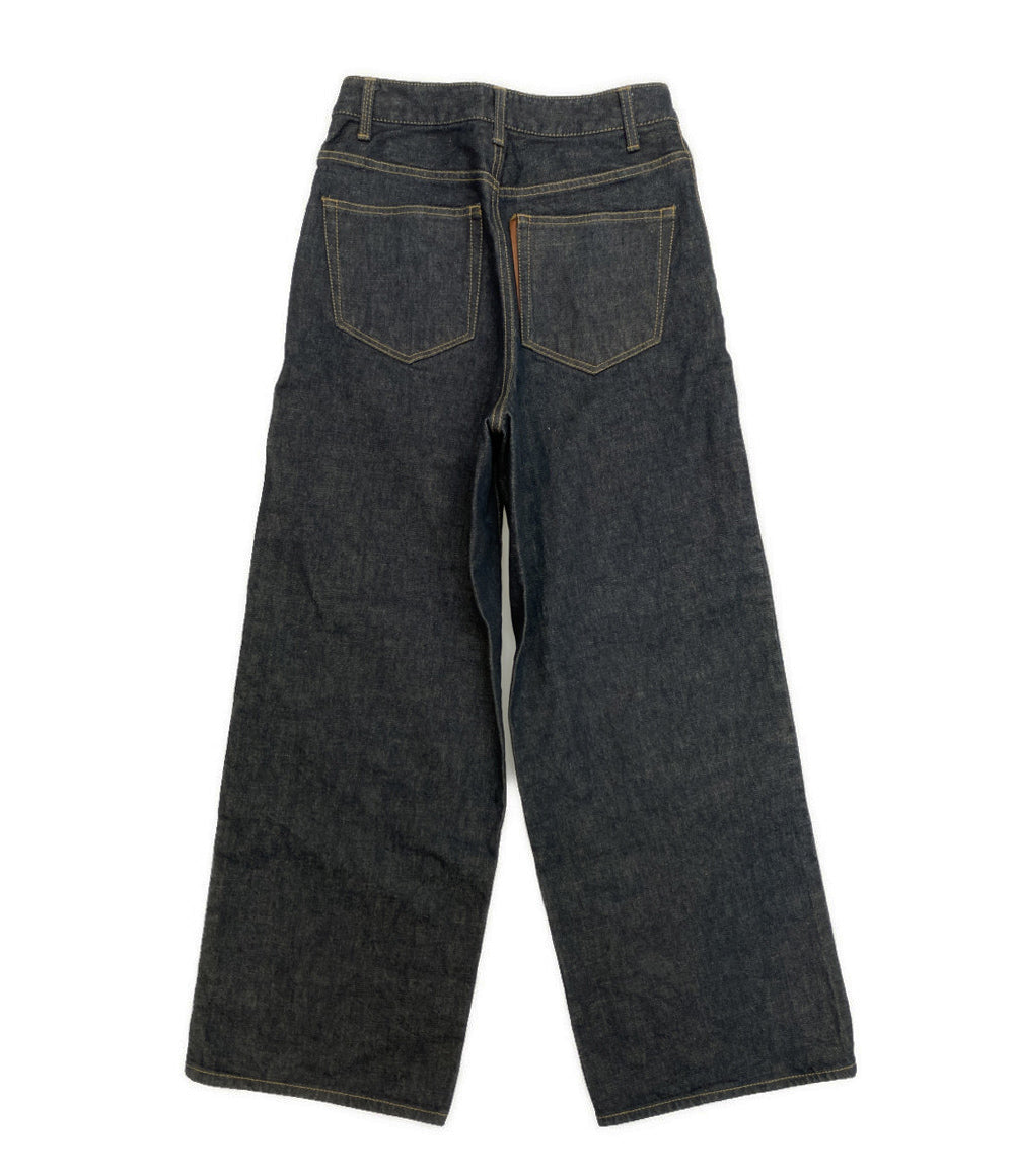 PAL'LAS PALACE 13.5ozストレッチワイドデニムパンツ インディゴ レディース SIZE 2 パラスパレス