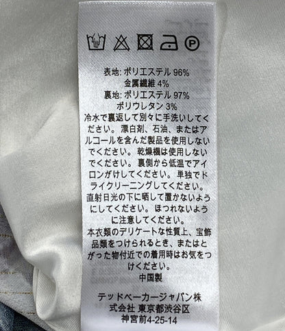 Ted Baker フリルフローラルノースリーブワンピース ホワイト レディース SIZE 1 テッドベーカー