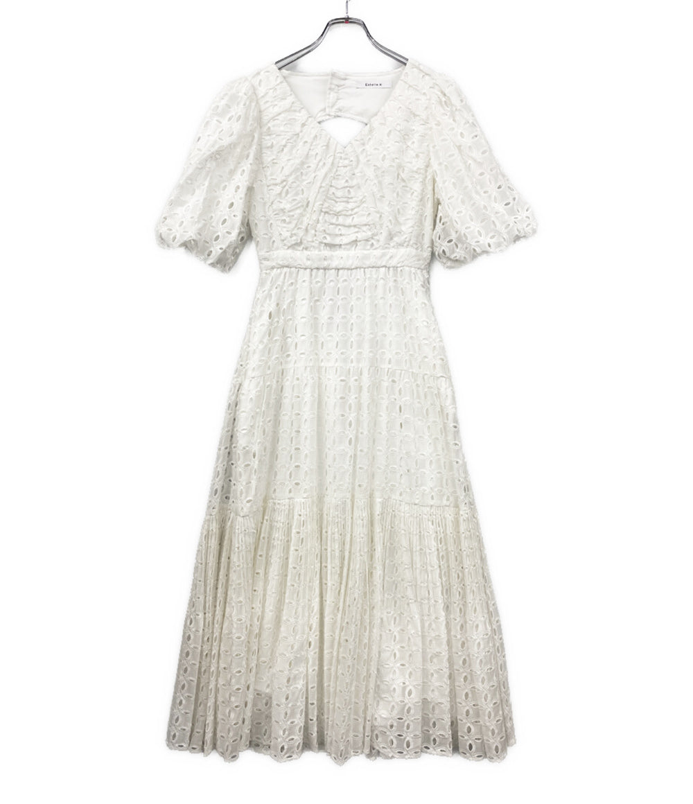estella k エステラケー 半袖ワンピース Eliana Lace Dress ホワイト レディース SIZE F