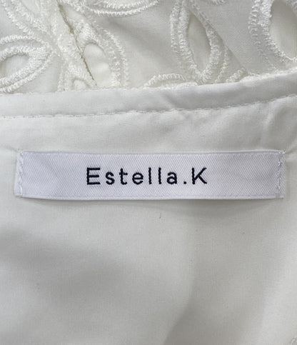 estella k エステラケー 半袖ワンピース Eliana Lace Dress ホワイト レディース SIZE F