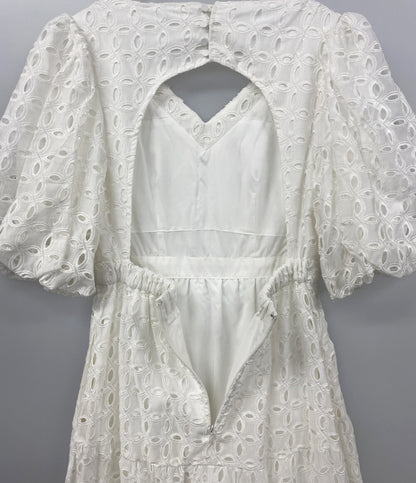 estella k エステラケー 半袖ワンピース Eliana Lace Dress ホワイト レディース SIZE F