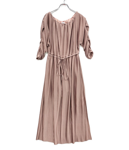 estella k エステラケー 七分袖ワンピース Isabel Pleated Dress ピンク レディース SIZE F