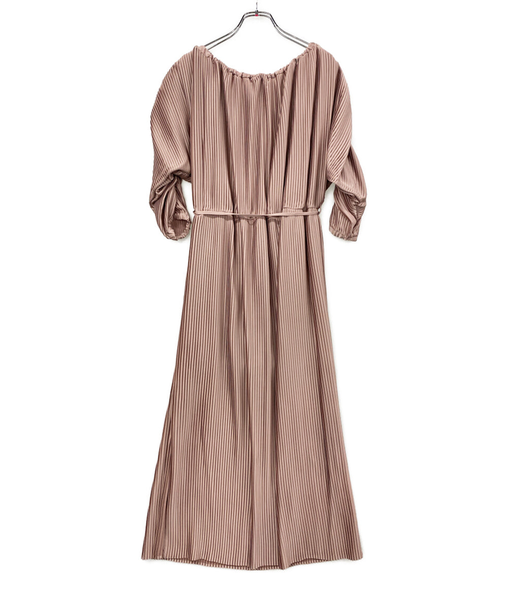 estella k エステラケー 七分袖ワンピース Isabel Pleated Dress ピンク レディース SIZE F