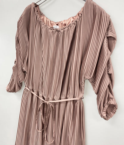 estella k エステラケー 七分袖ワンピース Isabel Pleated Dress ピンク レディース SIZE F