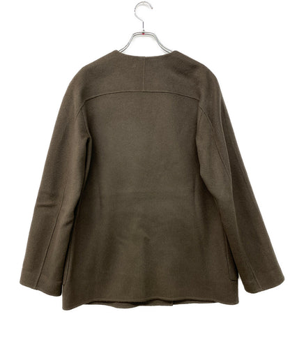 美品 theory luxe カシミヤ混ウールリバーコート レディース SIZE 38 セオリーリュクス