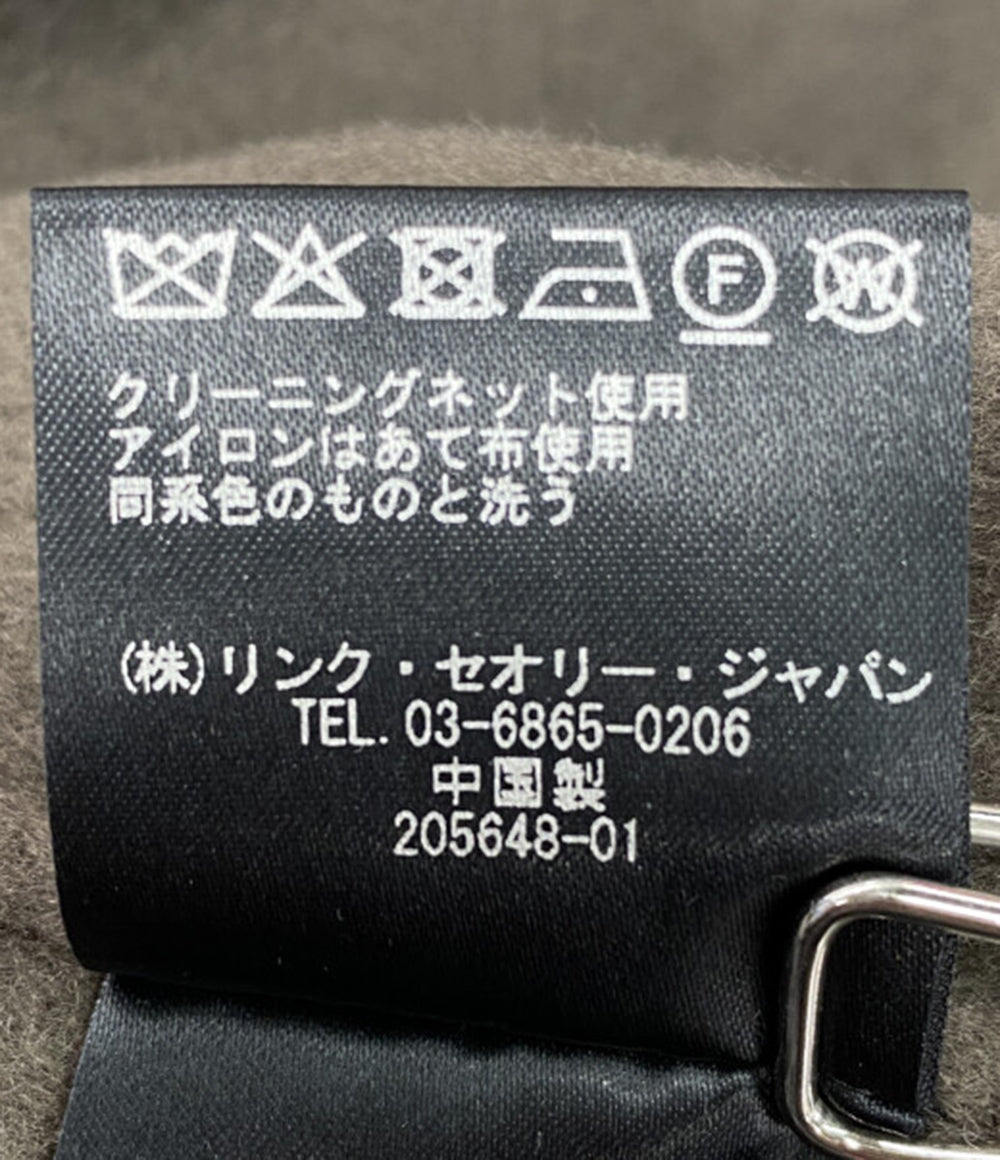 美品 theory luxe カシミヤ混ウールリバーコート レディース SIZE 38 セオリーリュクス