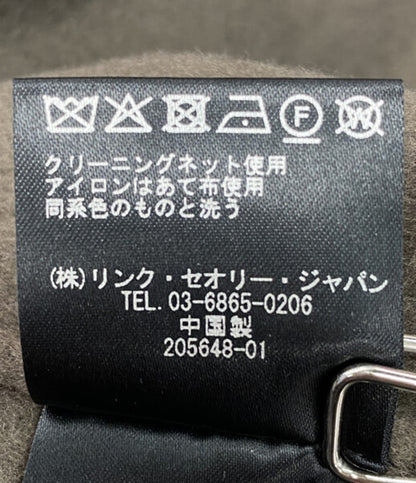 美品 theory luxe カシミヤ混ウールリバーコート レディース SIZE 38 セオリーリュクス