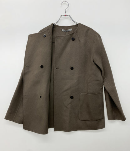 美品 theory luxe カシミヤ混ウールリバーコート レディース SIZE 38 セオリーリュクス