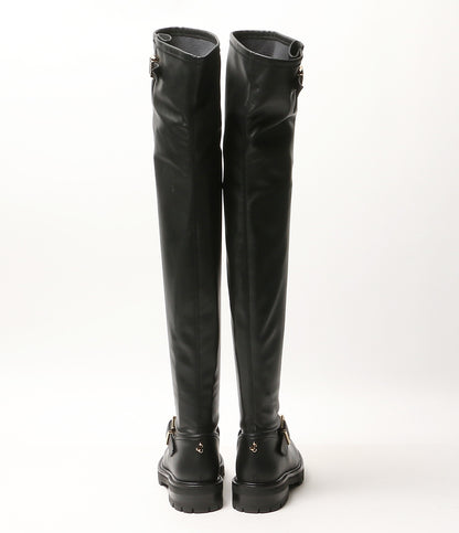 JIMMY CHOO ブーツ BIKER 2 OTK FLAT QOZ ブラック レディース SIZE 37 ジミーチュウ