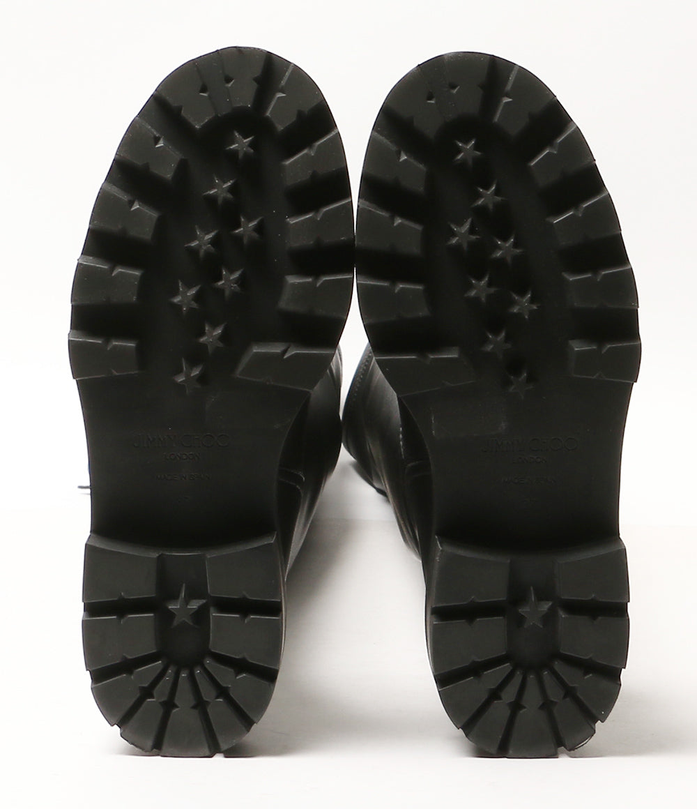 JIMMY CHOO ブーツ BIKER 2 OTK FLAT QOZ ブラック レディース SIZE 37 ジミーチュウ