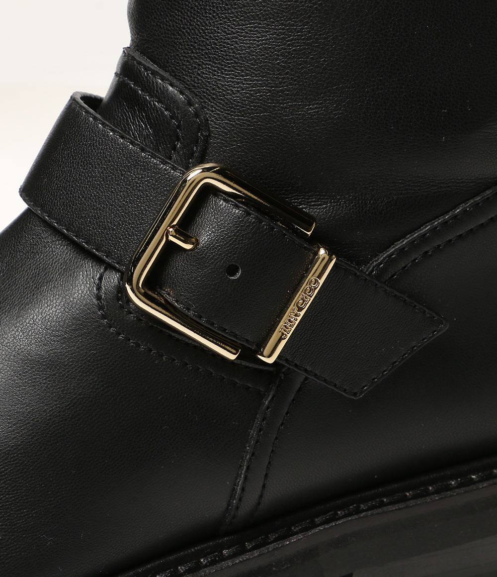 JIMMY CHOO ブーツ BIKER 2 OTK FLAT QOZ ブラック レディース SIZE 37 ジミーチュウ
