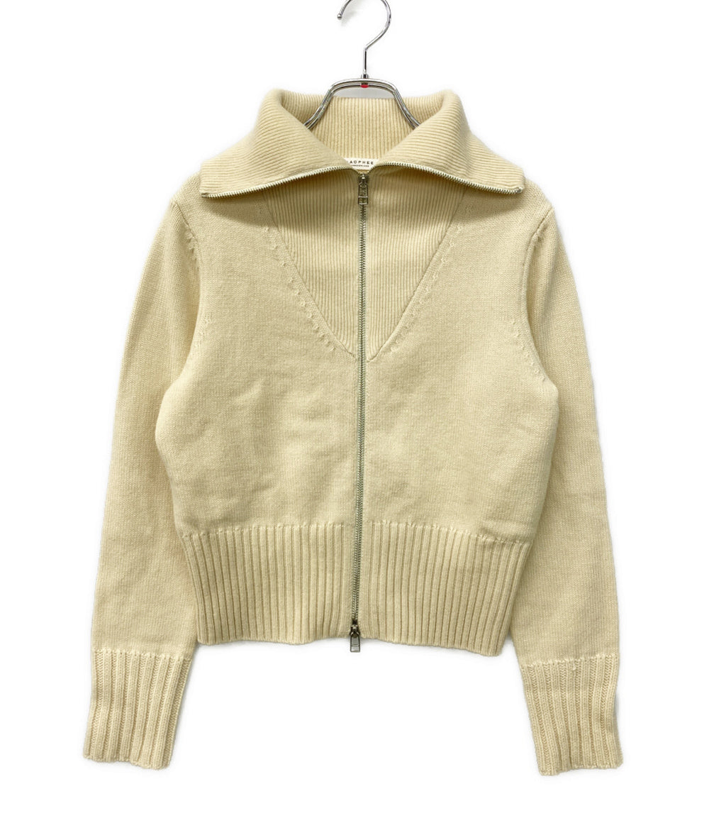 MACPHEE(TOMORROWLAND) ニット ラムカシミヤ ジップアップカーディガン レディース SIZE S マカフィー