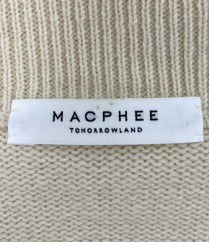 MACPHEE(TOMORROWLAND) ニット ラムカシミヤ ジップアップカーディガン レディース SIZE S マカフィー