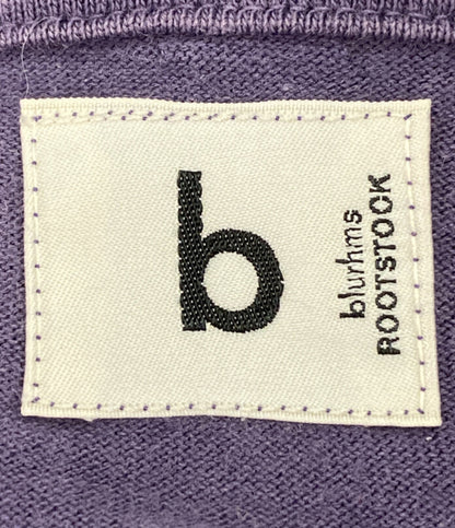 blurhms 長袖Ｔシャツ パープル コットン bROOTS23S25 メンズ SIZE 4 ブラームス