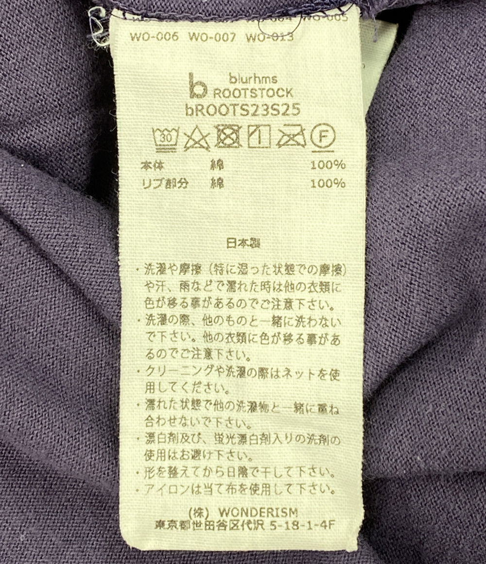 blurhms 長袖Ｔシャツ パープル コットン bROOTS23S25 メンズ SIZE 4 ブラームス