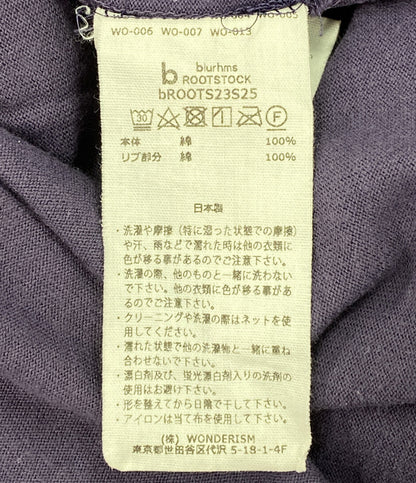 blurhms 長袖Ｔシャツ パープル コットン bROOTS23S25 メンズ SIZE 4 ブラームス
