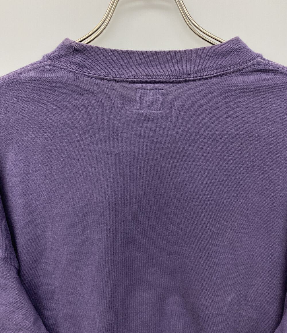 blurhms 長袖Ｔシャツ パープル コットン bROOTS23S25 メンズ SIZE 4 ブラームス