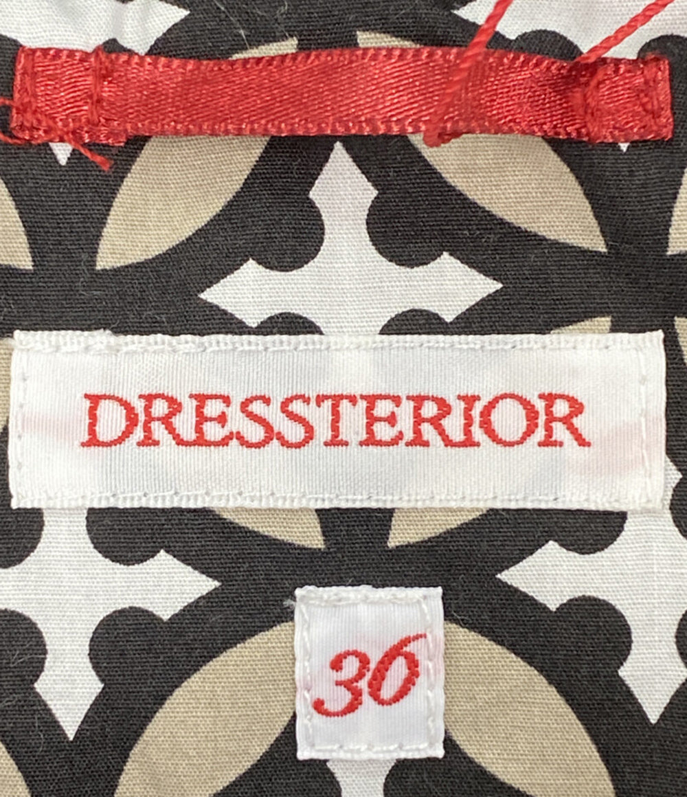 美品 DRESSTERIOR ホワイトグースミドルレングスダウンジャケット レディース SIZE 36 ドレステリア