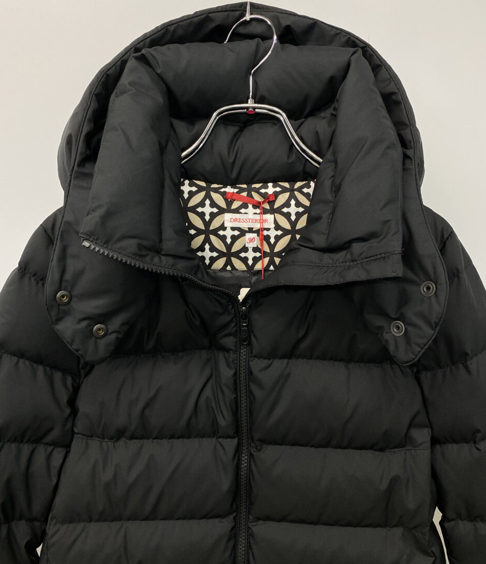 美品 DRESSTERIOR ホワイトグースミドルレングスダウンジャケット レディース SIZE 36 ドレステリア